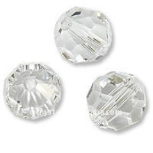 Grânulos de cristal redondos facetados de 6mm, grânulos de cristal no volume